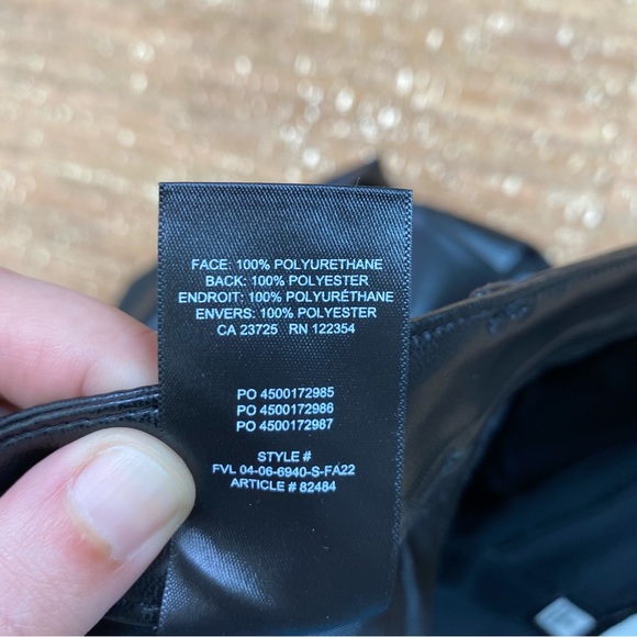 Wilfred Melina Black Pleather Pants Size 12 - Picture 8 of 8